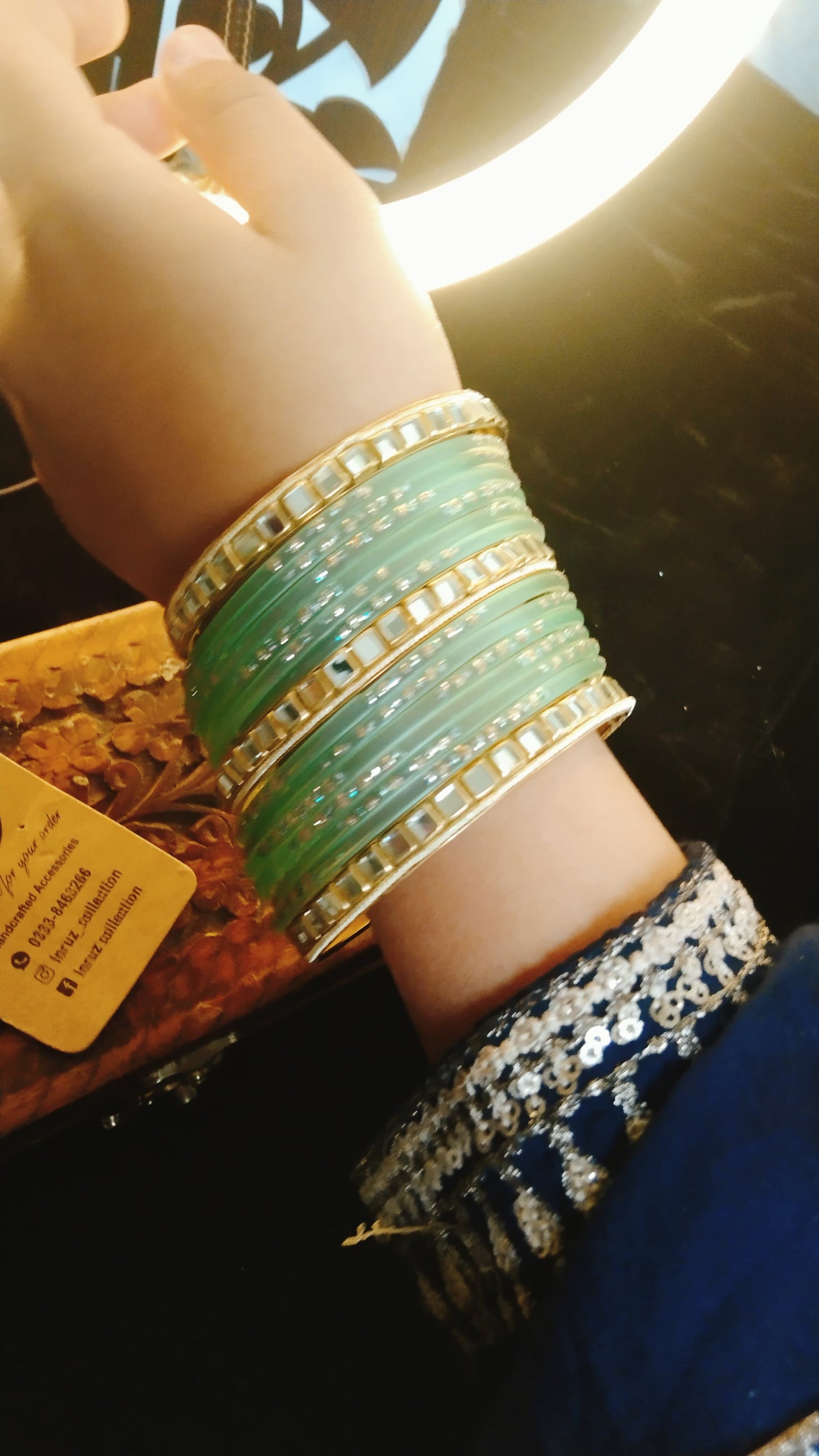 Festive Kundan Bangles – Elegant Traditional Choori for Eid & Weddings IR246