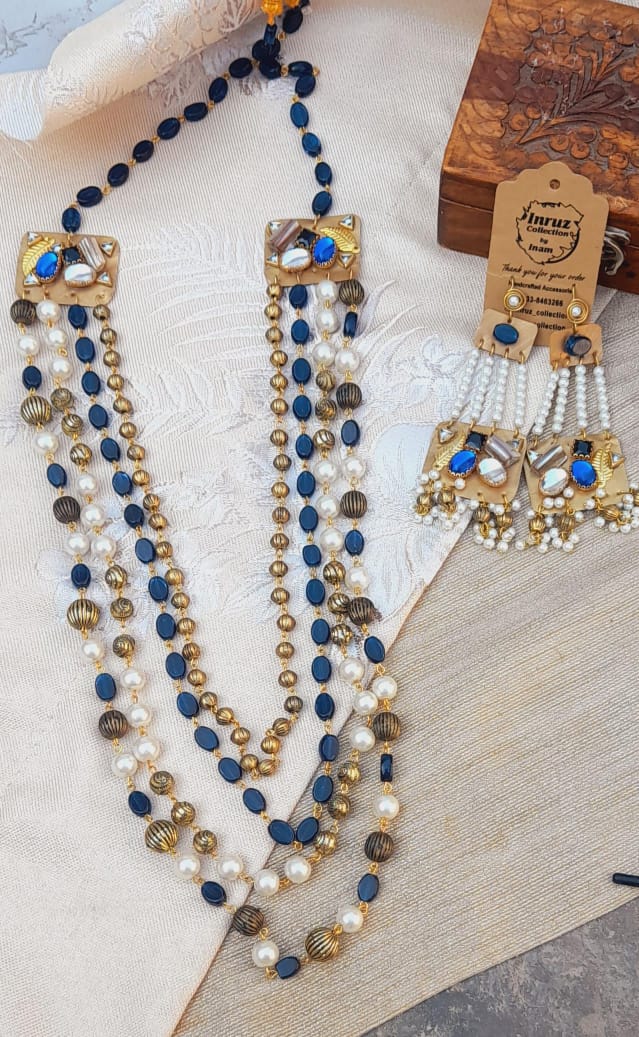 Handcrafted Antique Long Mala with Rani Jhumkas – Timeless Elegance (IR237)