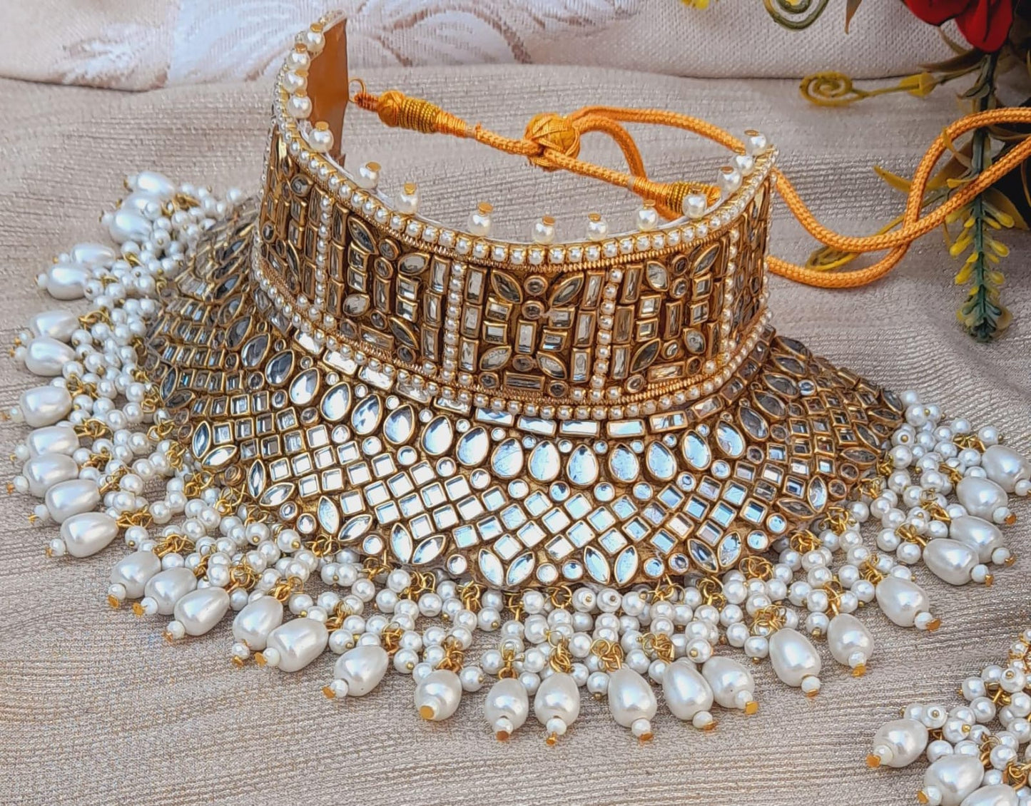 Bridal Double-Layer Kundan Choker Set – Perfect for Divine Events (IR236)